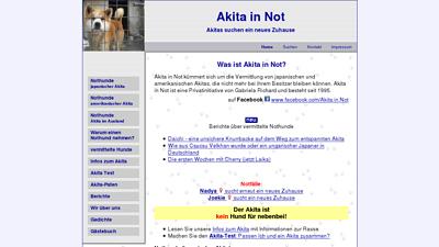 Akita in Not