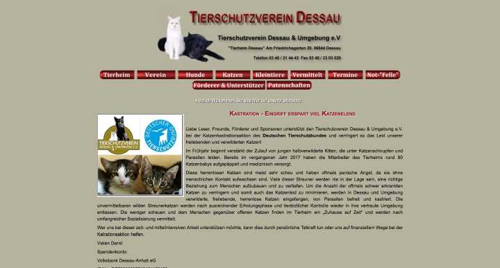Tierschutzverein Dessau und Umgebung e.V. (Tierschutz Dessau)